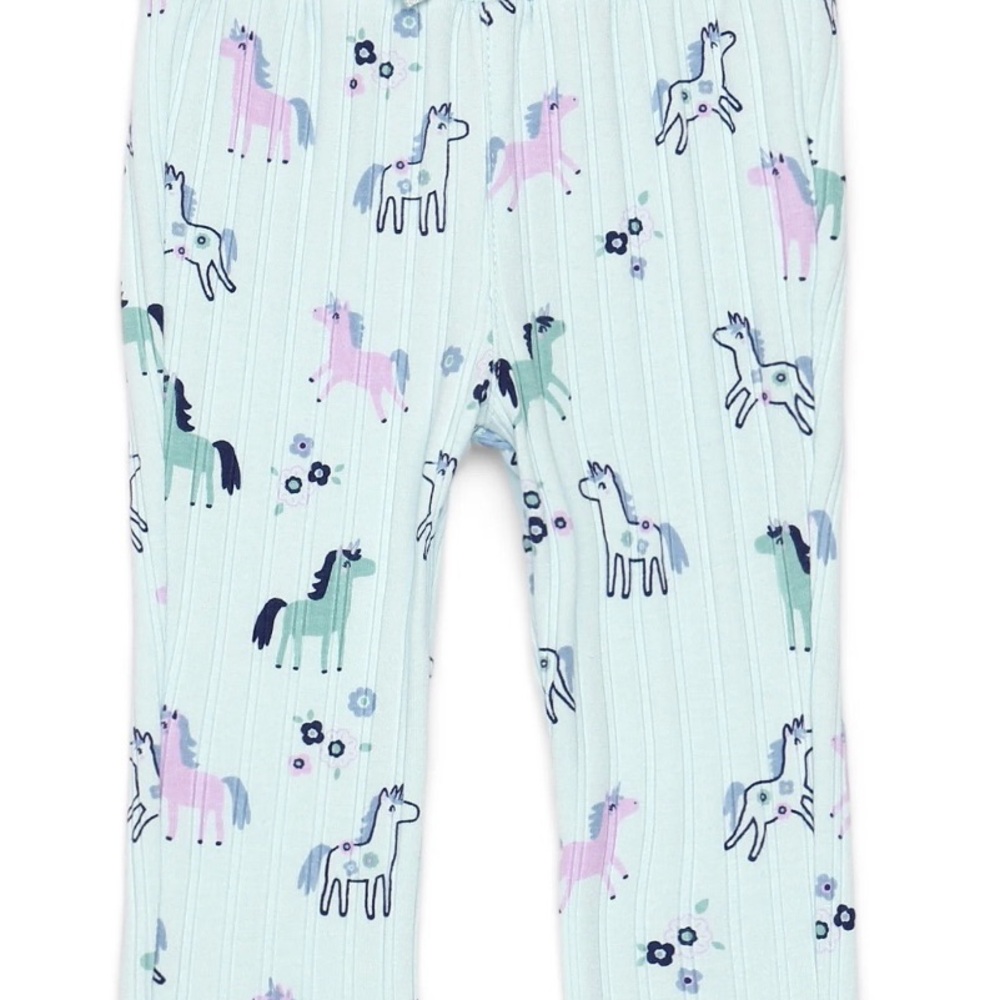 🔴 3/$12 Garanimals Baby‎ Colorful Unicorn and Floral Print Leggings! NWT!
